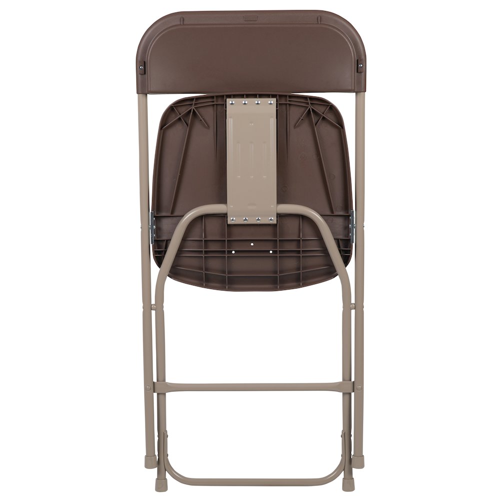 Plastic Folding Chair Brown - 2 Pack 650LB Weight Capacity. Picture 13