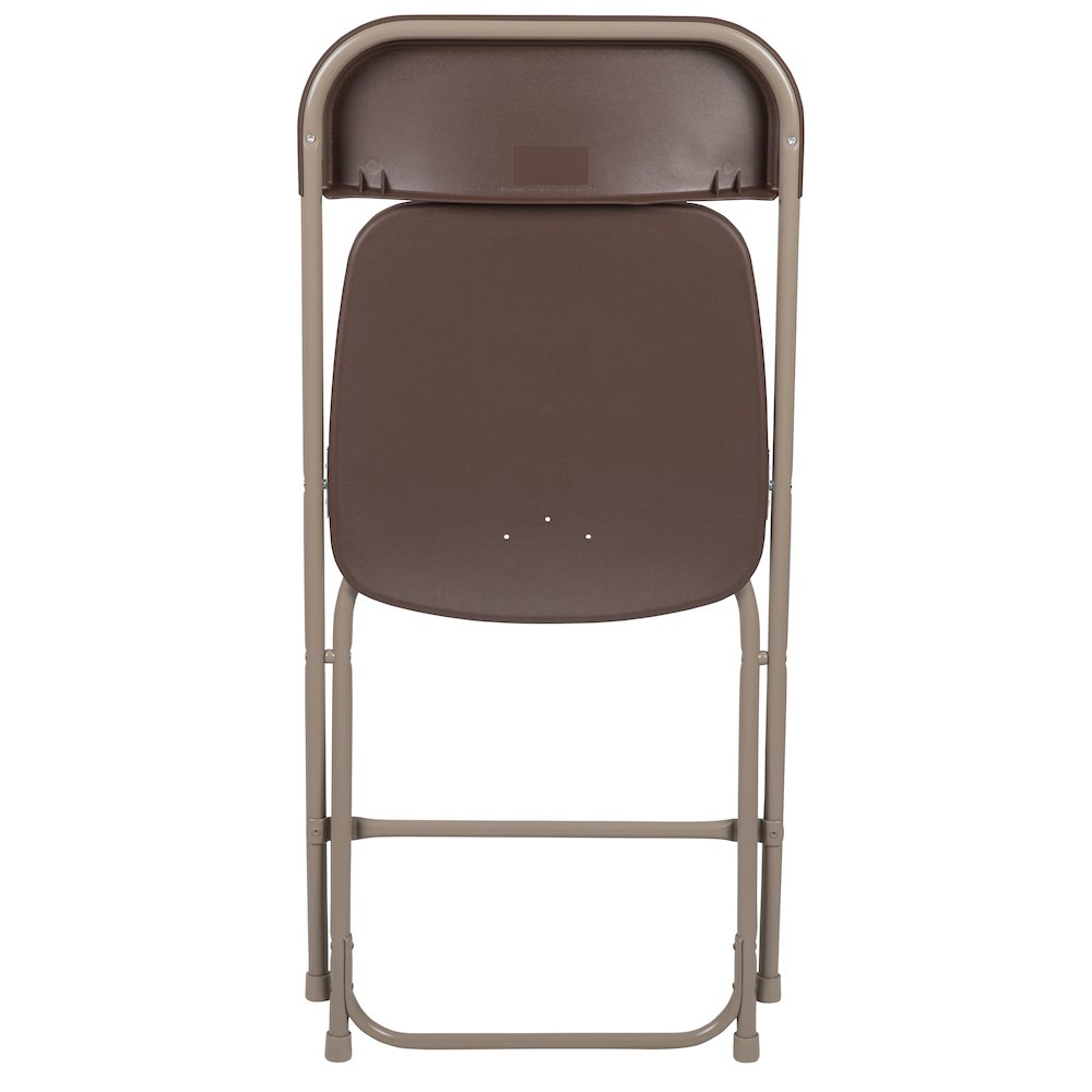 Plastic Folding Chair Brown - 2 Pack 650LB Weight Capacity. Picture 16