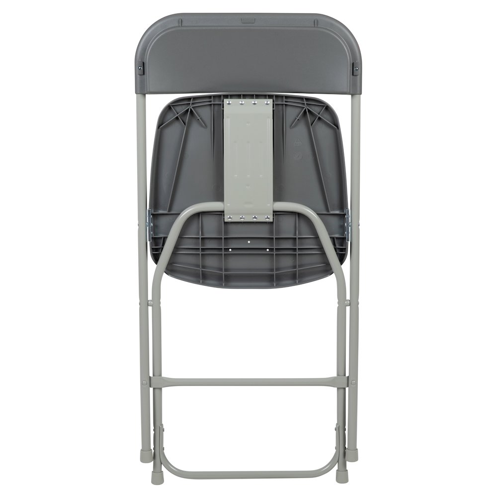 Plastic Folding Chair Grey - 2 Pack 650LB Weight Capacity. Picture 13