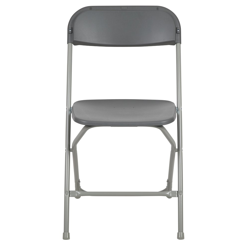 Plastic Folding Chair Grey - 2 Pack 650LB Weight Capacity. Picture 15