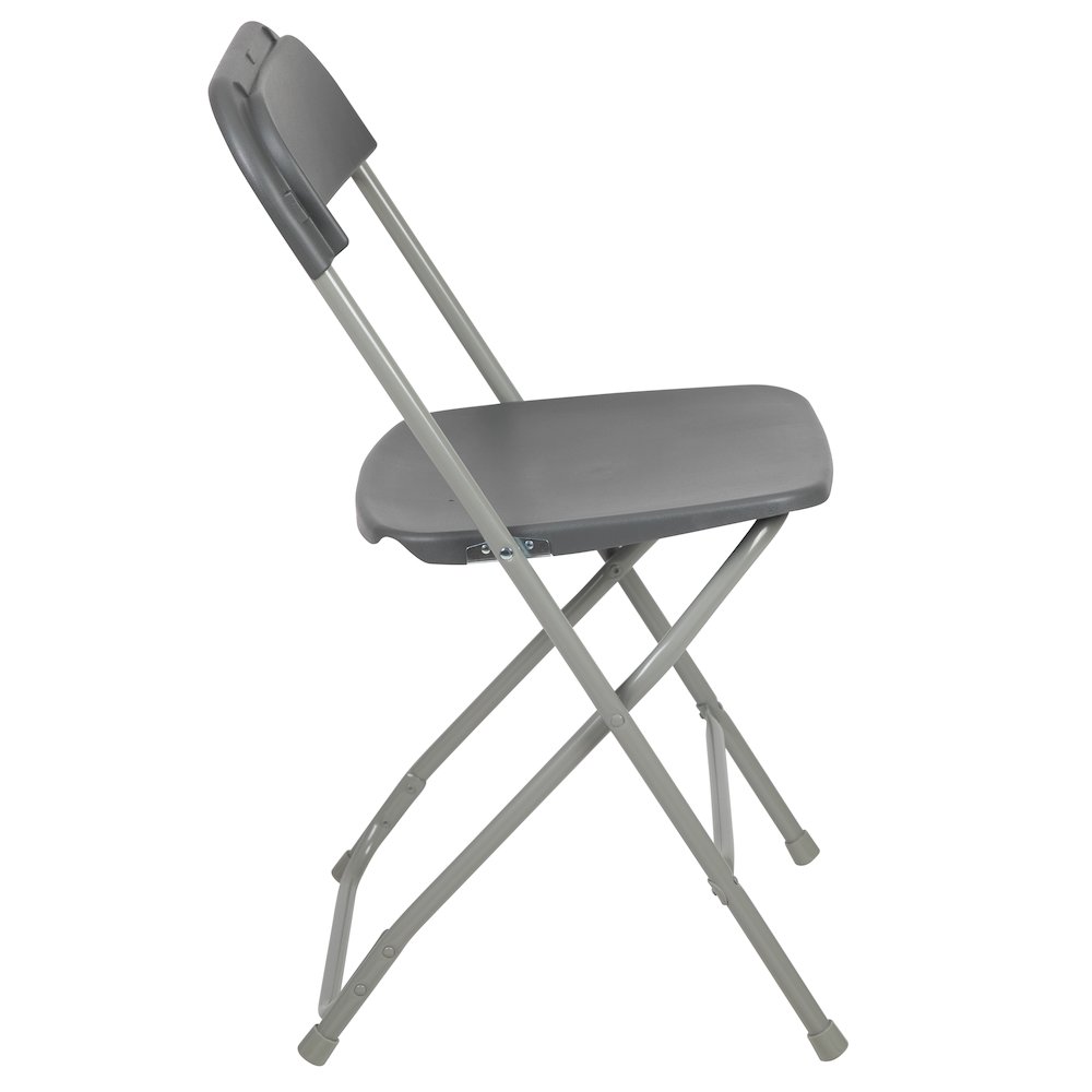 Plastic Folding Chair Grey - 2 Pack 650LB Weight Capacity. Picture 14