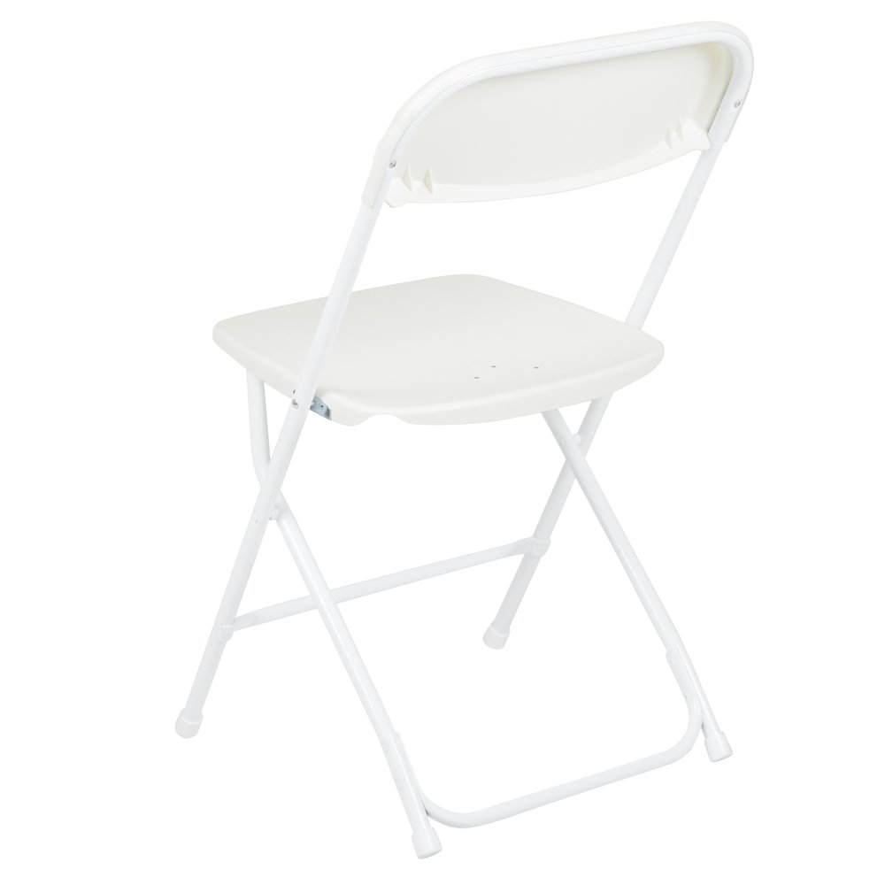 Plastic Folding Chair White - 2 Pack 650LB Weight Capacity. Picture 12