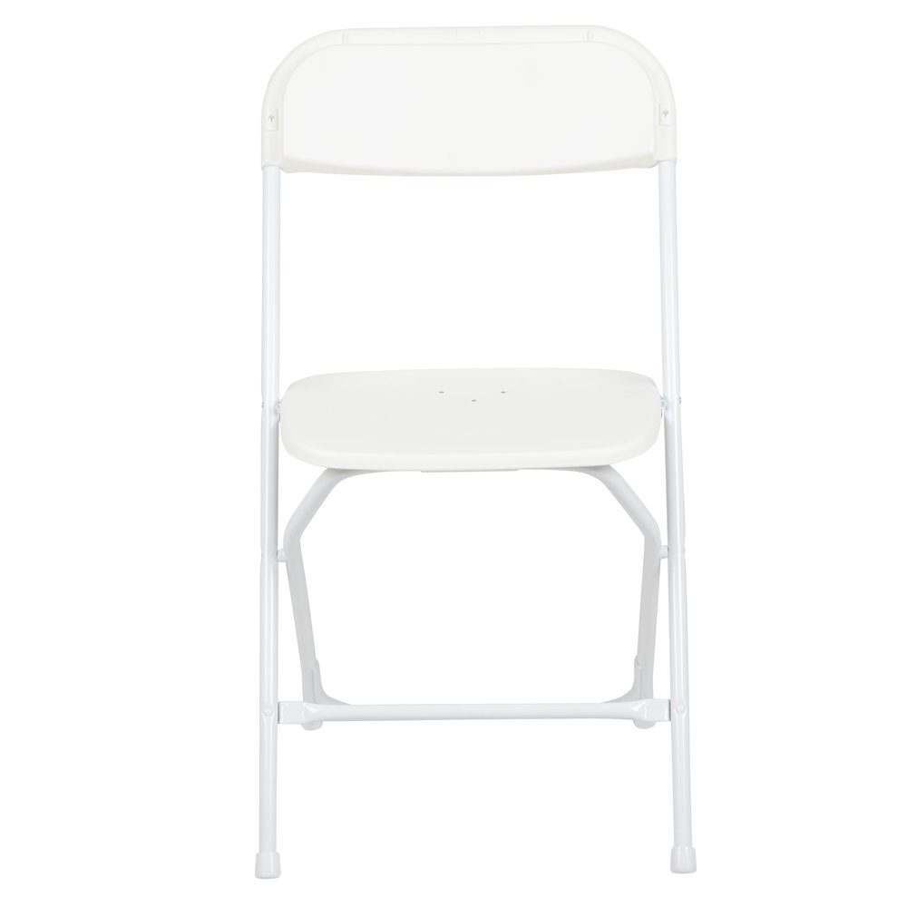 Plastic Folding Chair White - 2 Pack 650LB Weight Capacity. Picture 15