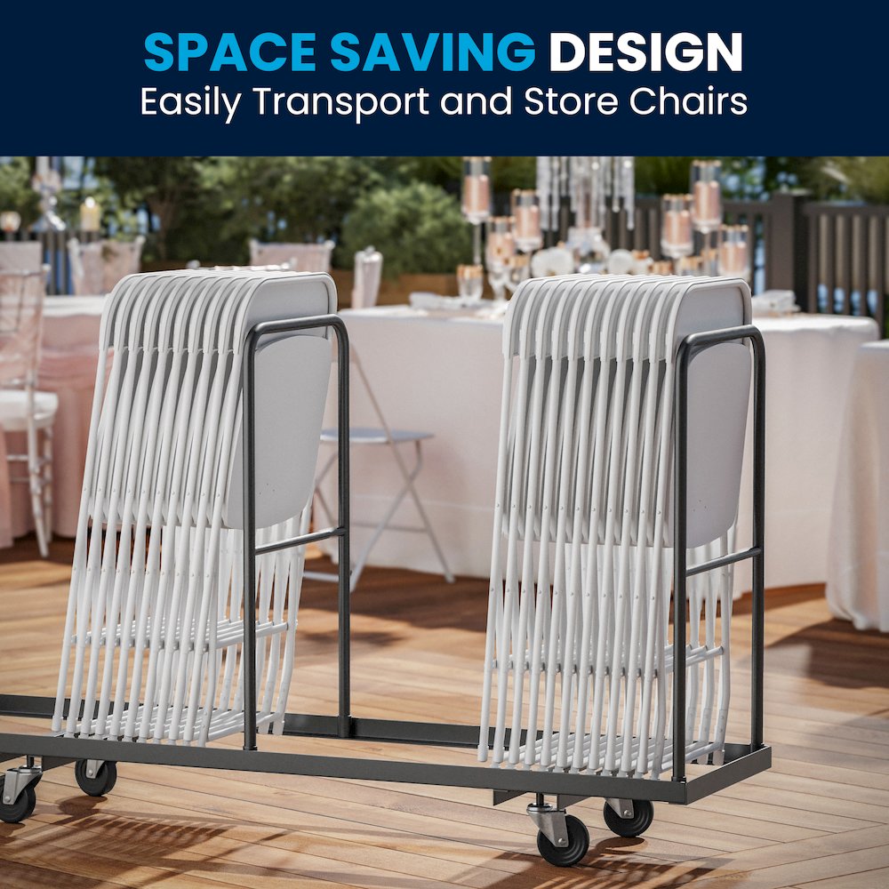 Plastic Folding Chair White - 2 Pack 650LB Weight Capacity. Picture 9