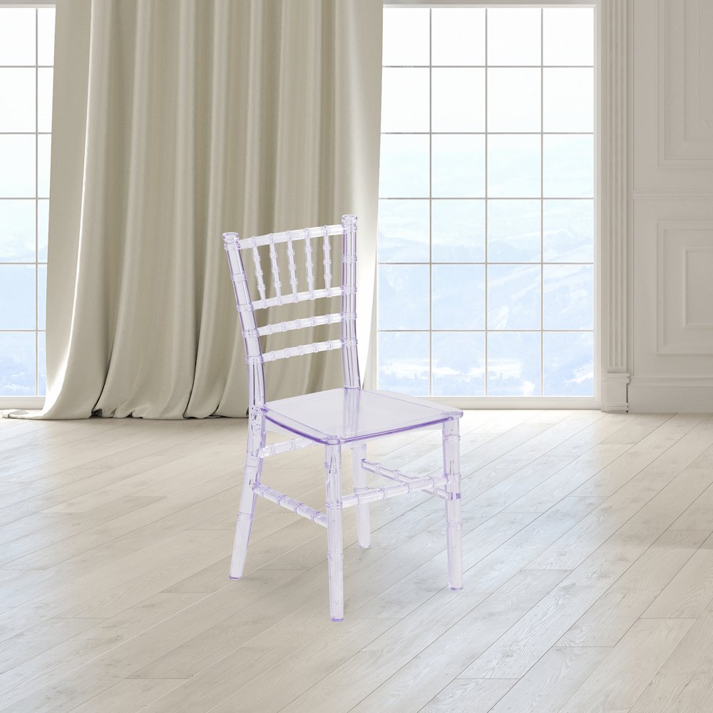 Child’s Crystal Resin Party and Event Chiavari Chair for & Residential Use. Picture 2