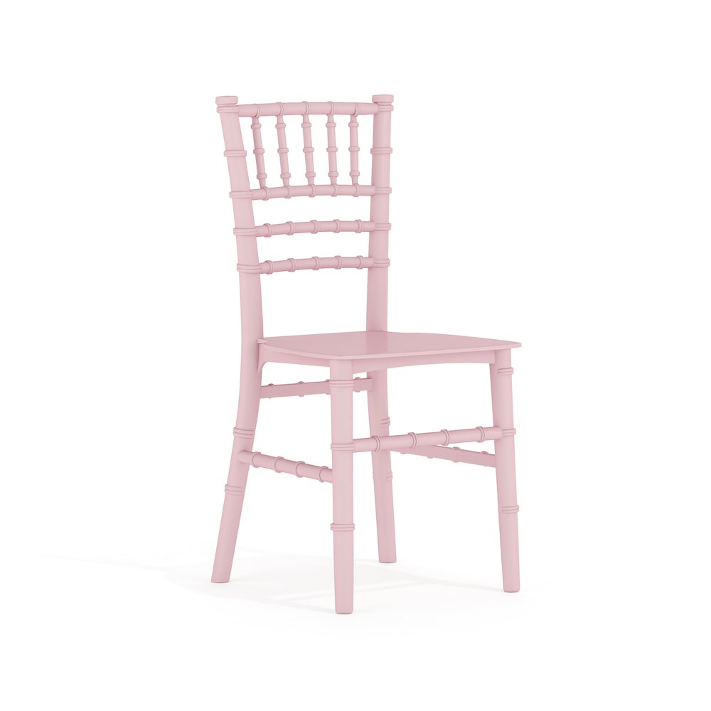 Child’s Pink Resin Party and Event Chiavari Chair for Commercial & Residential Use. Picture 1