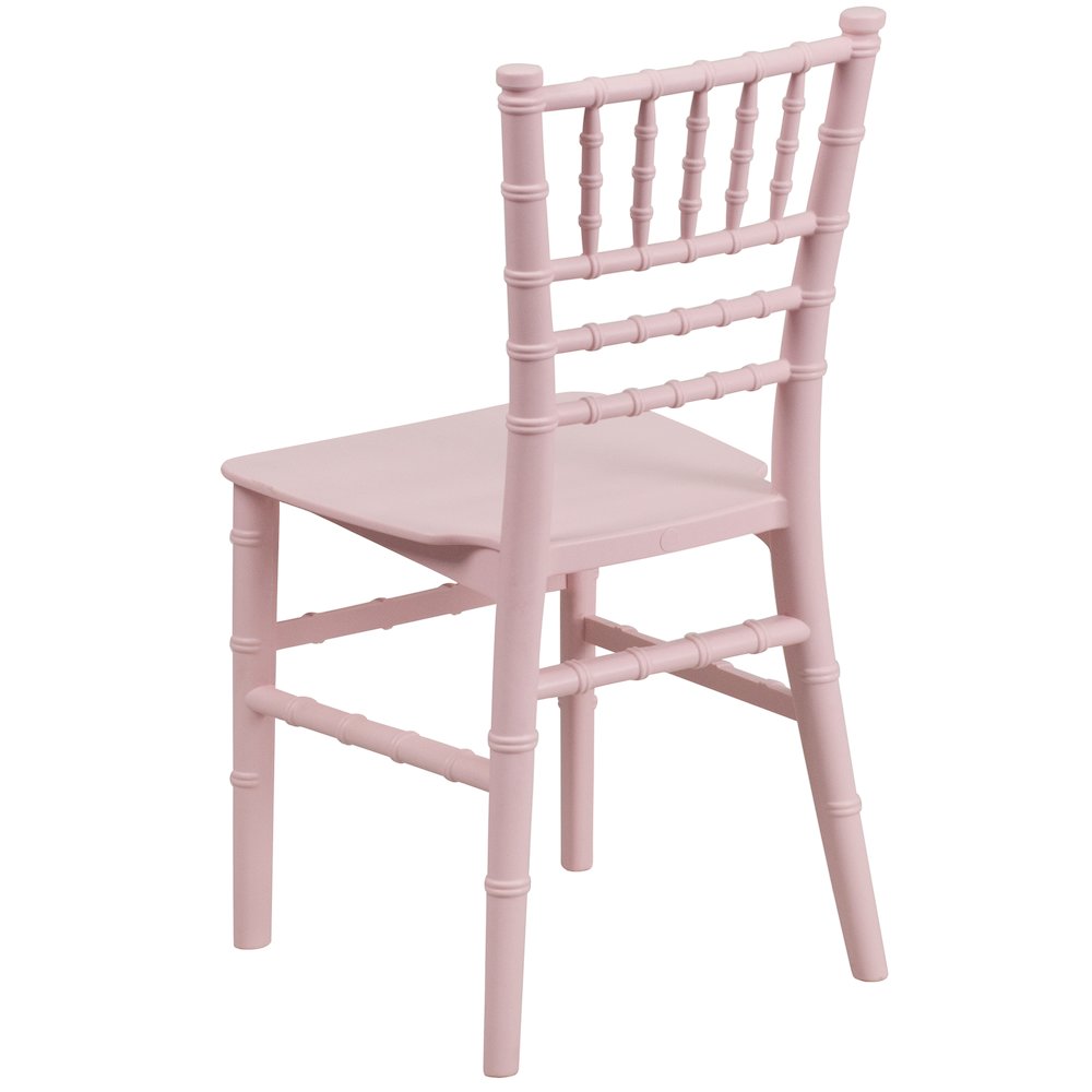Child’s Pink Resin Party and Event Chiavari Chair for & Residential Use. Picture 9