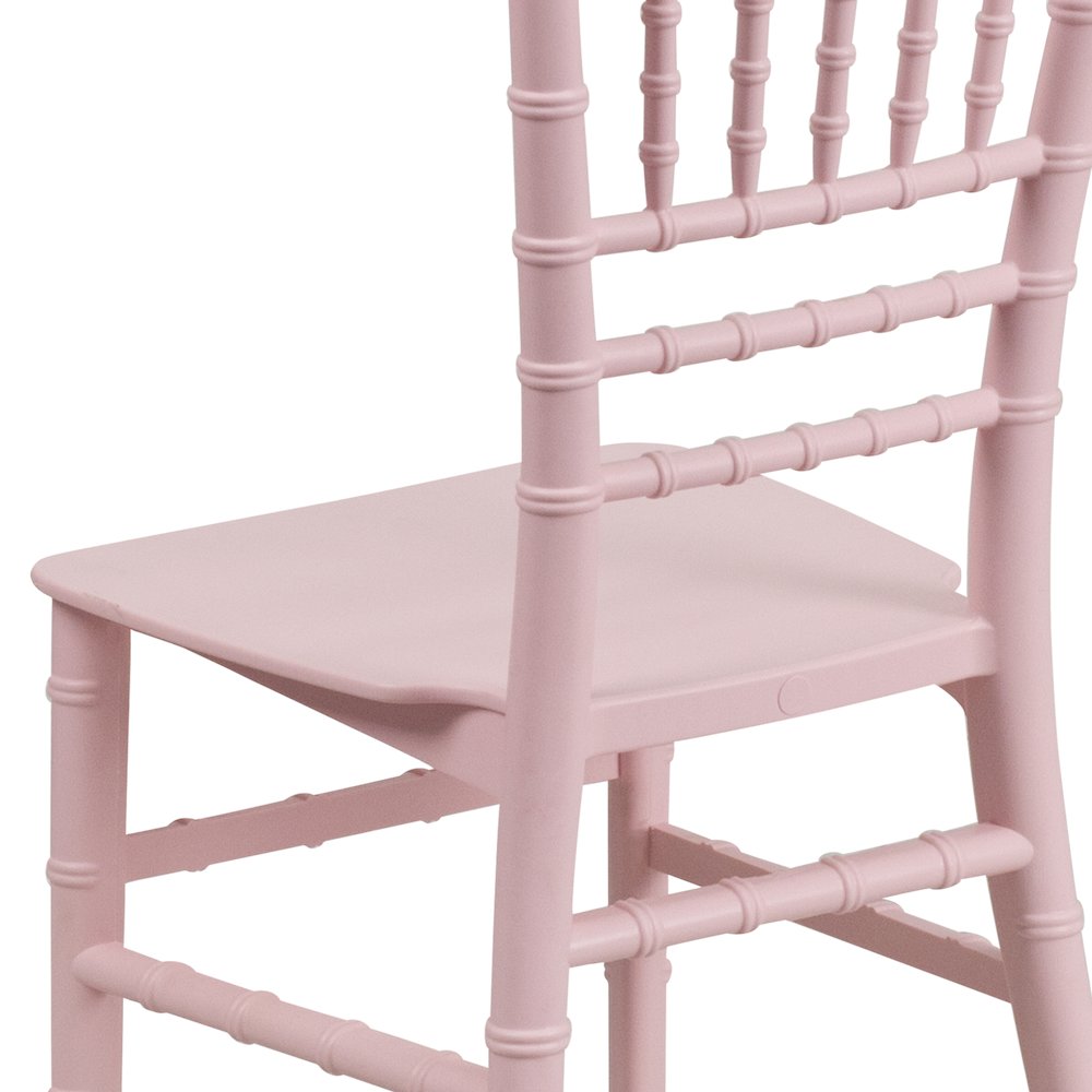 Child’s Pink Resin Party and Event Chiavari Chair for & Residential Use. Picture 10