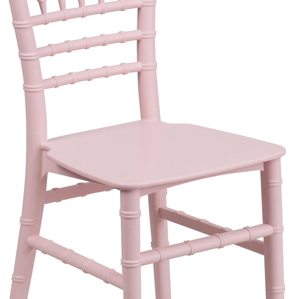 Child’s Pink Resin Party and Event Chiavari Chair for & Residential Use. Picture 13