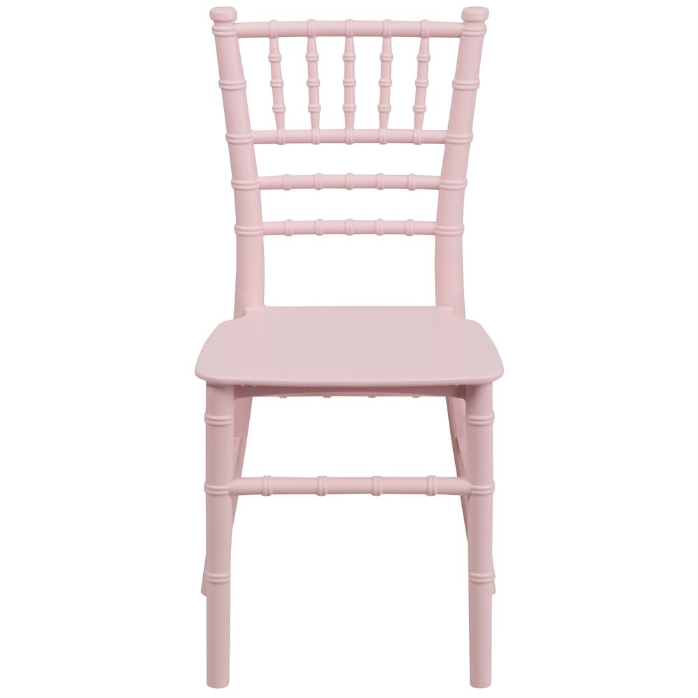 Child’s Pink Resin Party and Event Chiavari Chair for & Residential Use. Picture 12