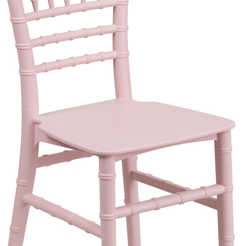 Child’s Pink Resin Party and Event Chiavari Chair for Commercial & Residential Use. Picture 7