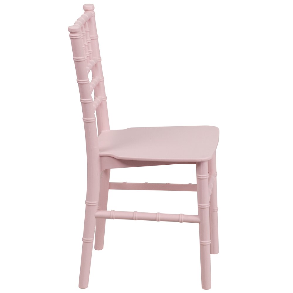 Child’s Pink Resin Party and Event Chiavari Chair for & Residential Use. Picture 11