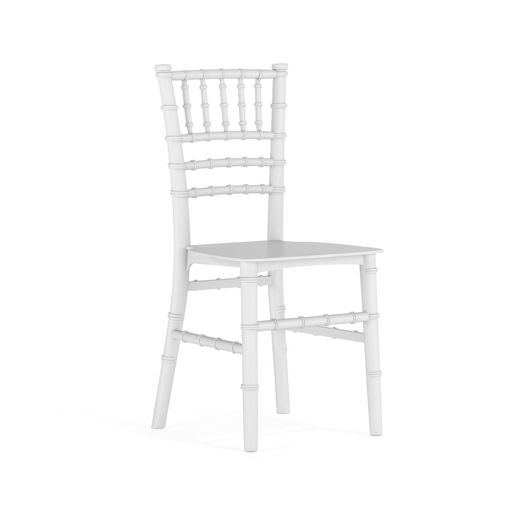 Child’s White Resin Party and Event Chiavari Chair for Commercial & Residential Use. Picture 1