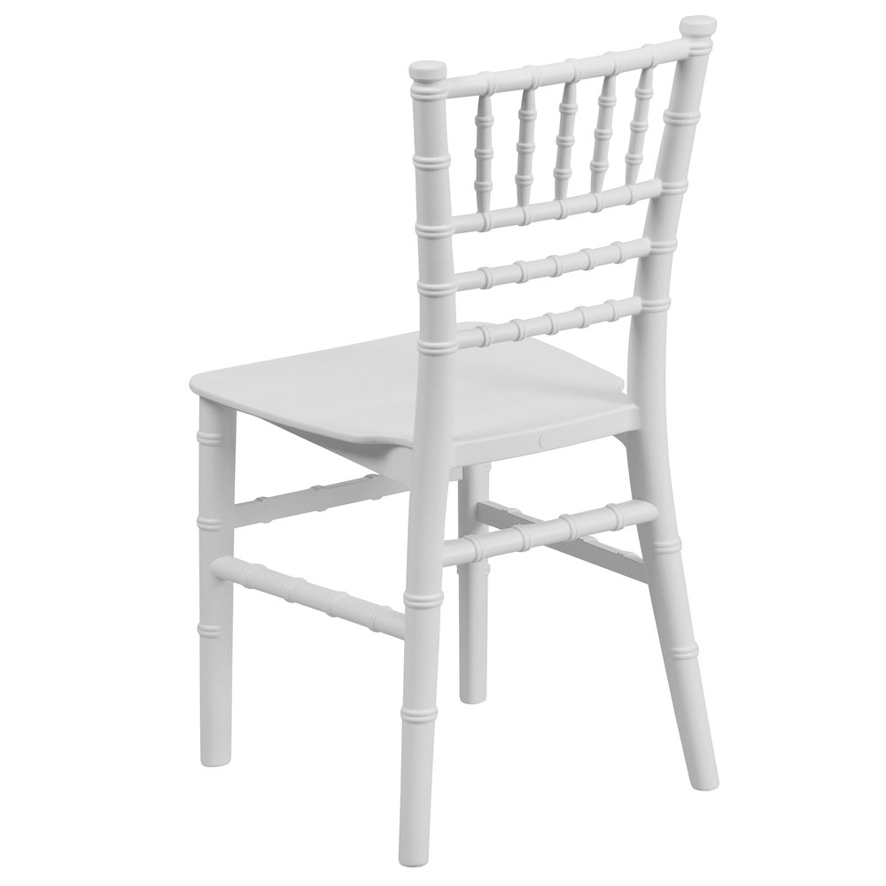 Child’s White Resin Party and Event Chiavari Chair for & Residential Use. Picture 9