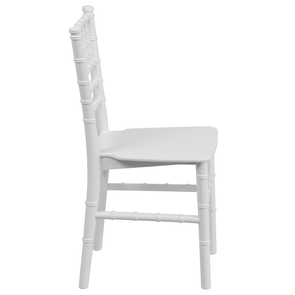 Child’s White Resin Party and Event Chiavari Chair for & Residential Use. Picture 11