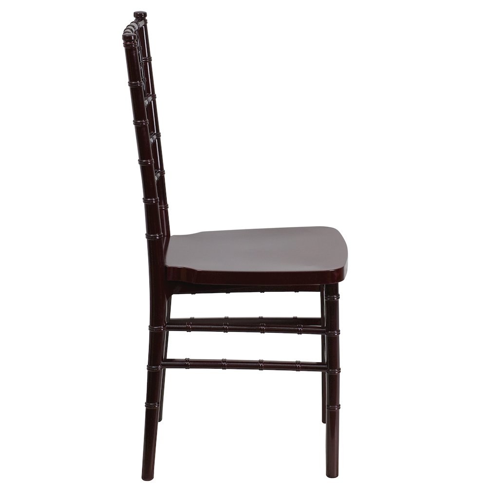 PREMIUM Mahogany Resin Stacking Chiavari Chair. Picture 9