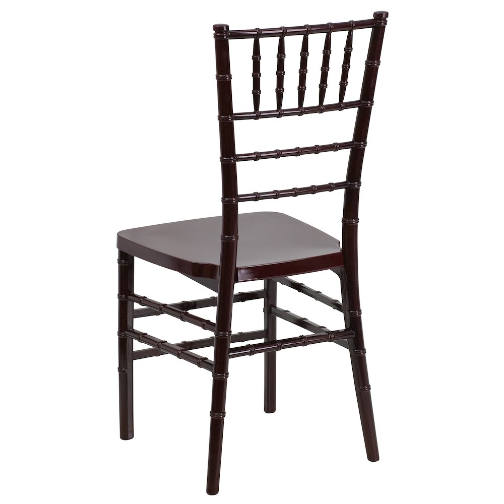 PREMIUM Mahogany Resin Stacking Chiavari Chair. Picture 7