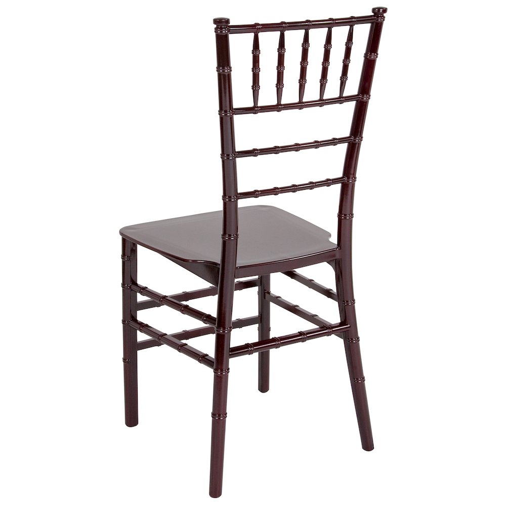 Mahogany Resin Stacking Chiavari Chair. Picture 4