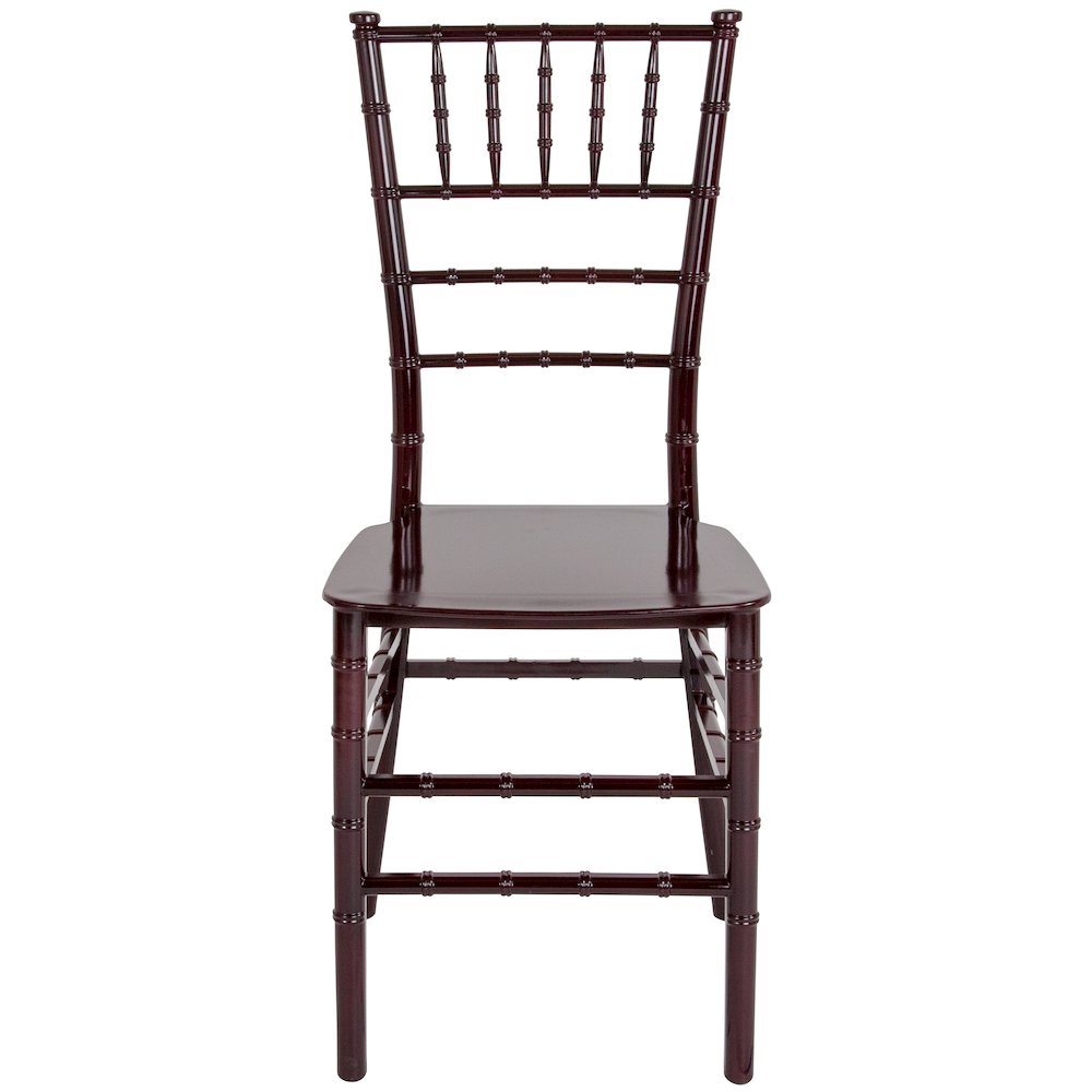 Mahogany Resin Stacking Chiavari Chair. Picture 6