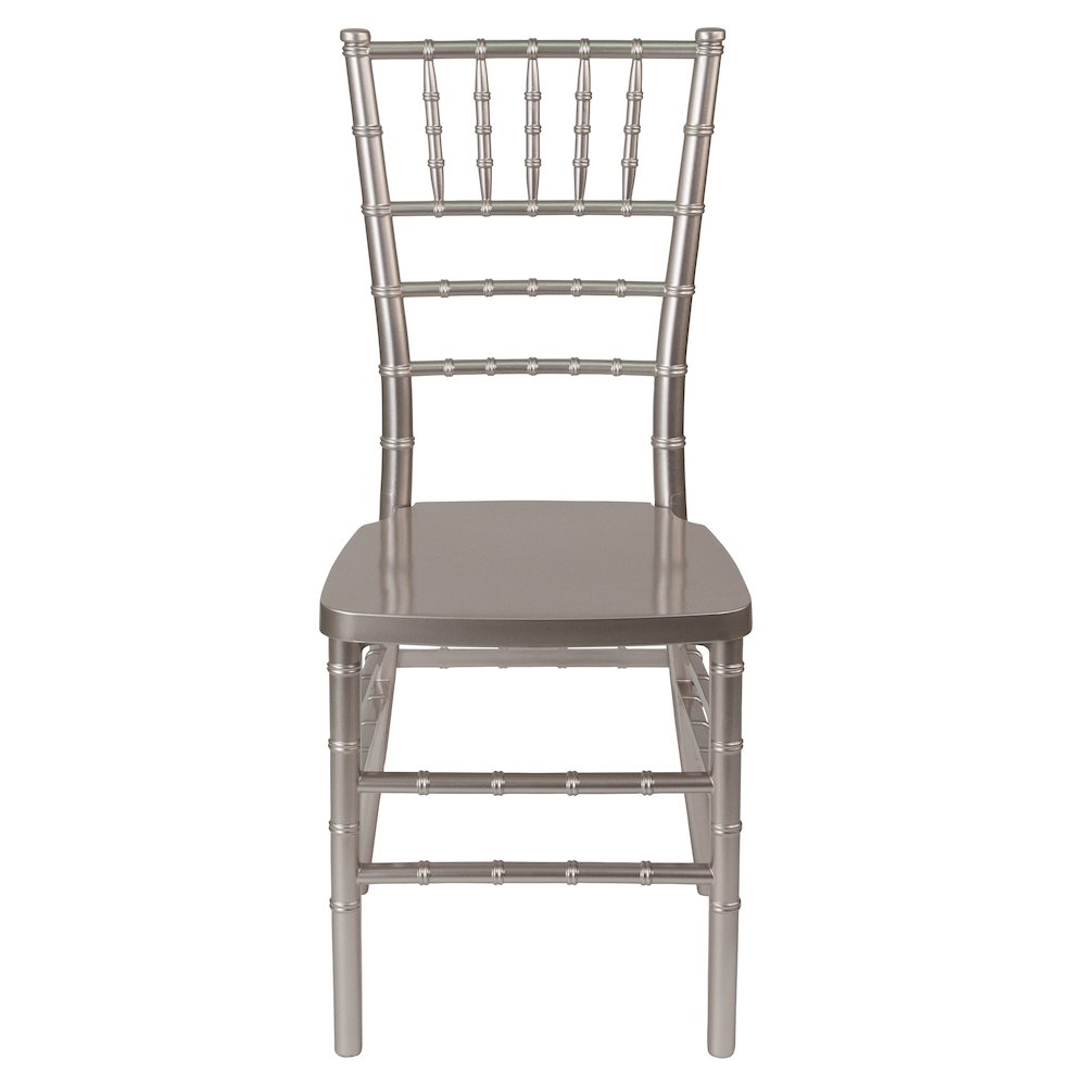 Pewter Resin Stacking Chiavari Chair. Picture 4