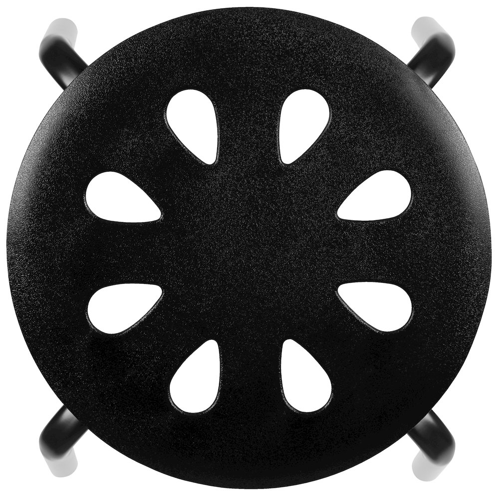 lastic Nesting Stack Stools, 17.5"Height, Black (5 Pack). Picture 7