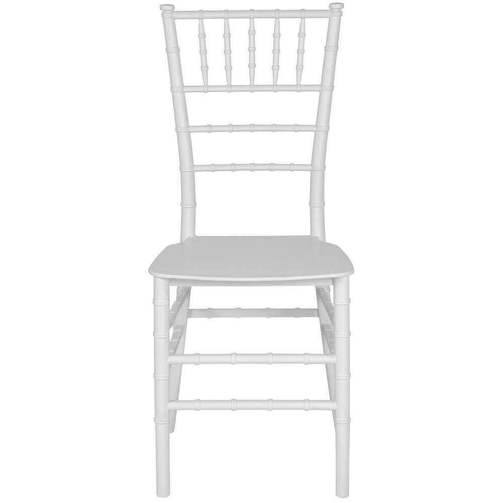 White  Stackable Resin Chiavari Chair. Picture 5
