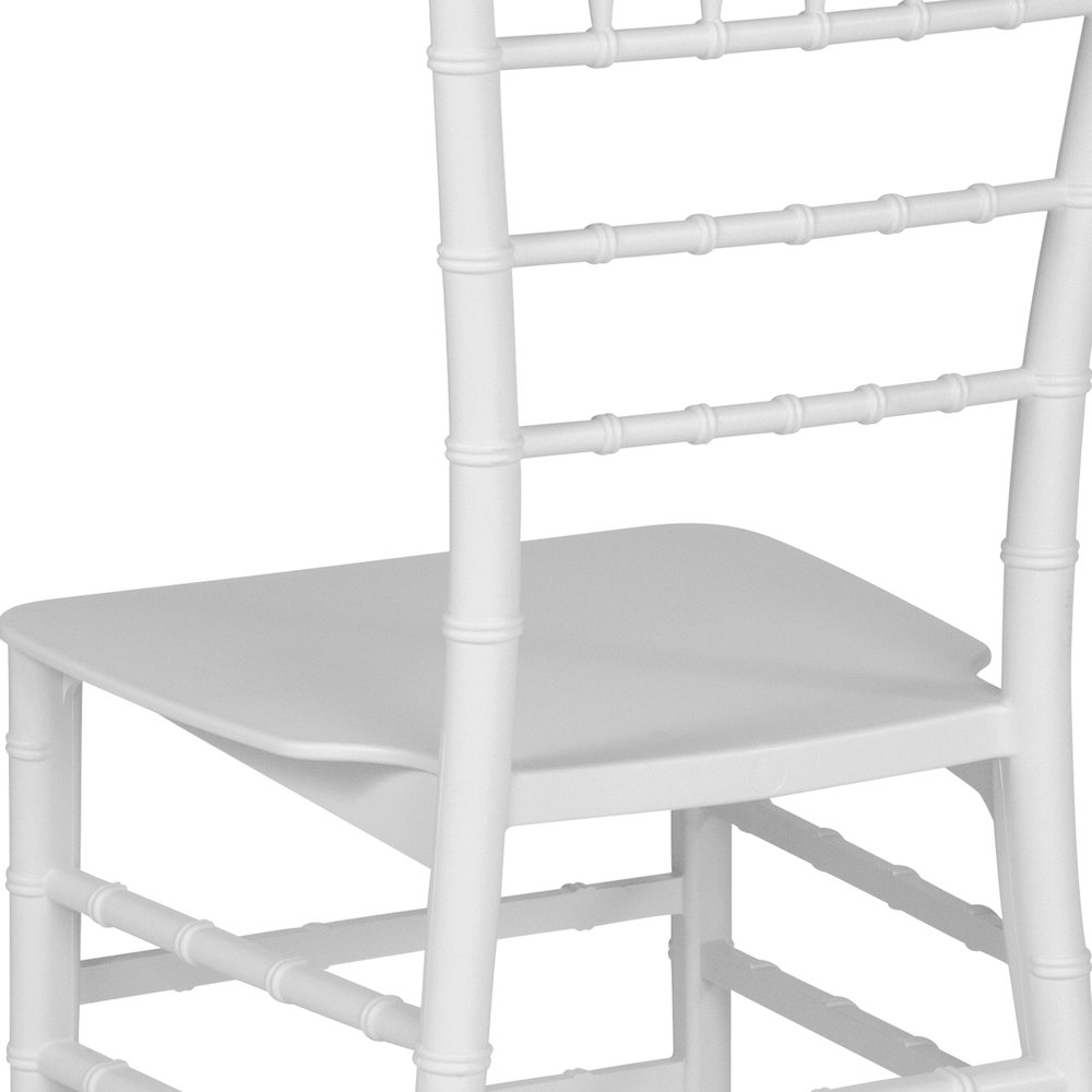 White Resin Stacking Chiavari Chair. Picture 11