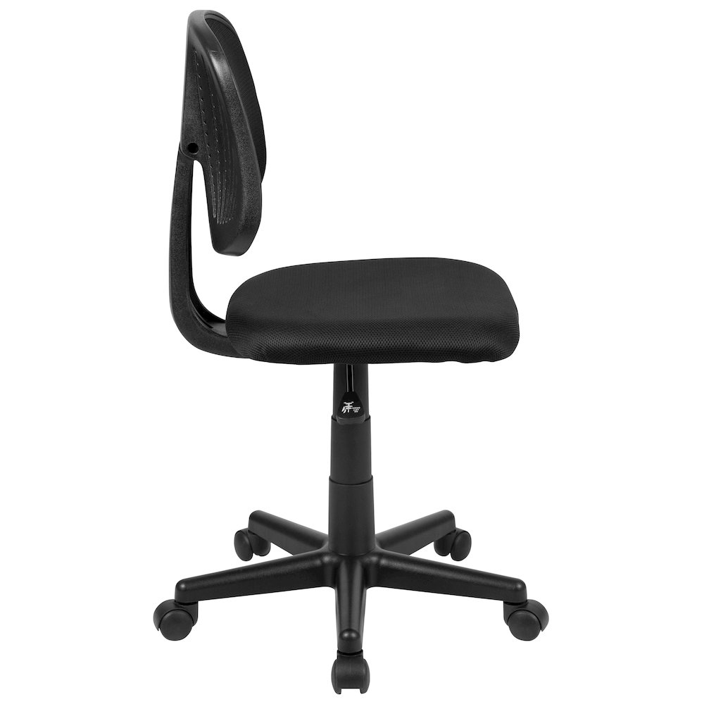 Fundamentals Mid-Back Black Mesh Swivel Task Office Chair with Pivot Back. Picture 10