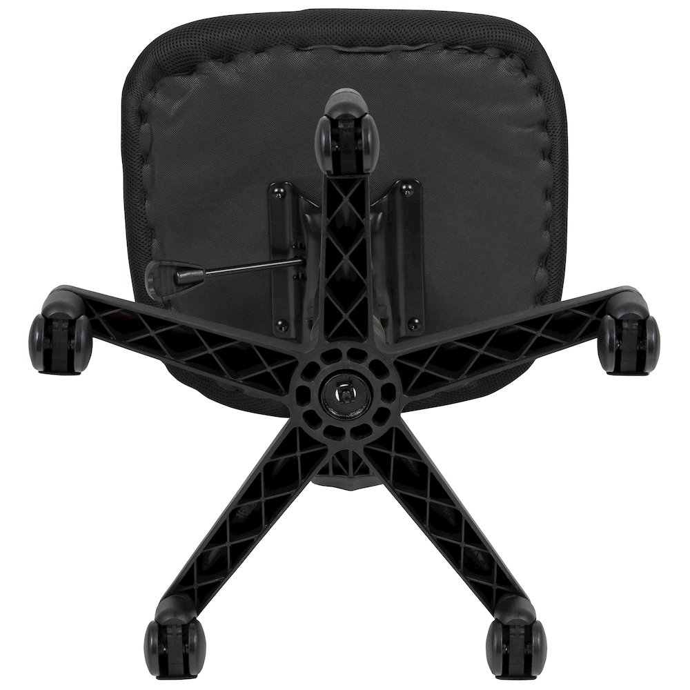 Fundamentals Mid-Back Black Mesh Swivel Task Office Chair with Pivot Back. Picture 13