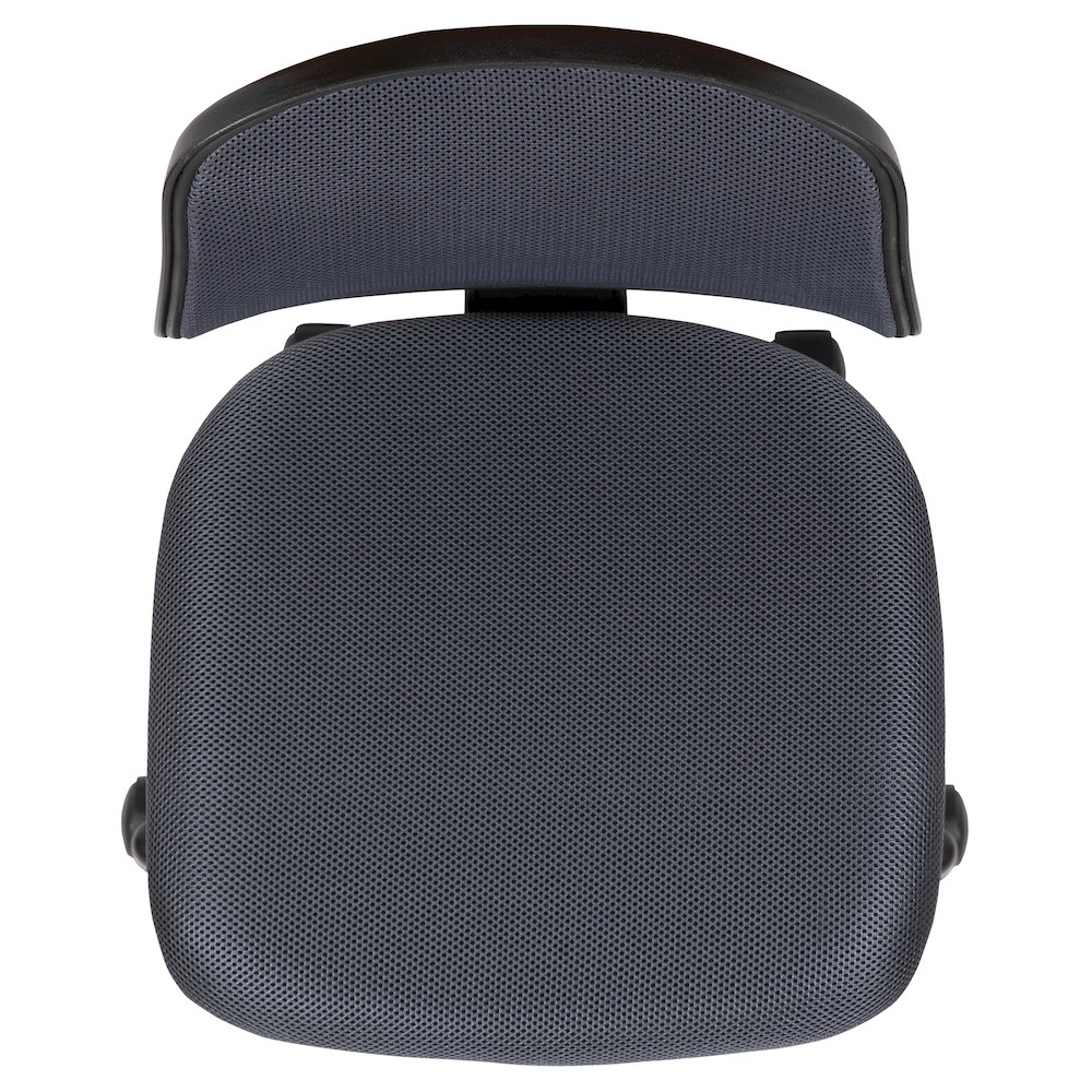 Mid-Back Gray Mesh Swivel Task Office Chair with Pivot Back, BIFMA Certified. Picture 9