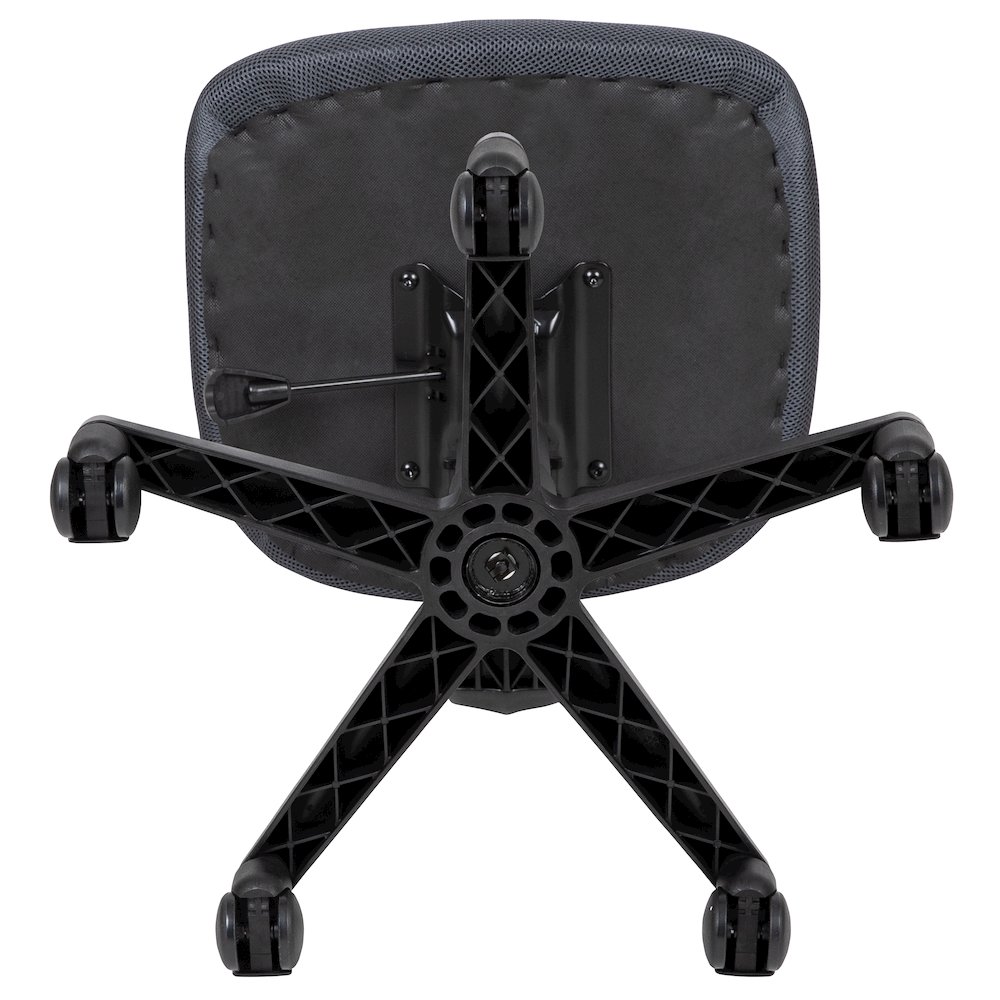 Mid-Back Gray Mesh Swivel Task Office Chair with Pivot Back, BIFMA Certified. Picture 10