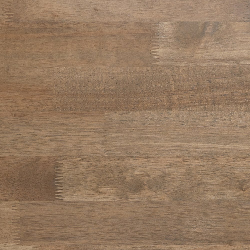 Solid Wood Farmhouse Coffee Table, Trestle Style Accent Table in Rustic Brown. Picture 11