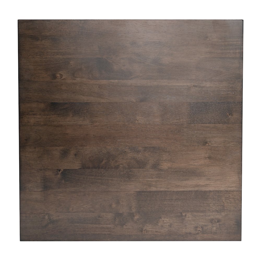 Farmhouse Style Solid Wood End Table with Traditional X-Frame Design, Dark Gray. Picture 10