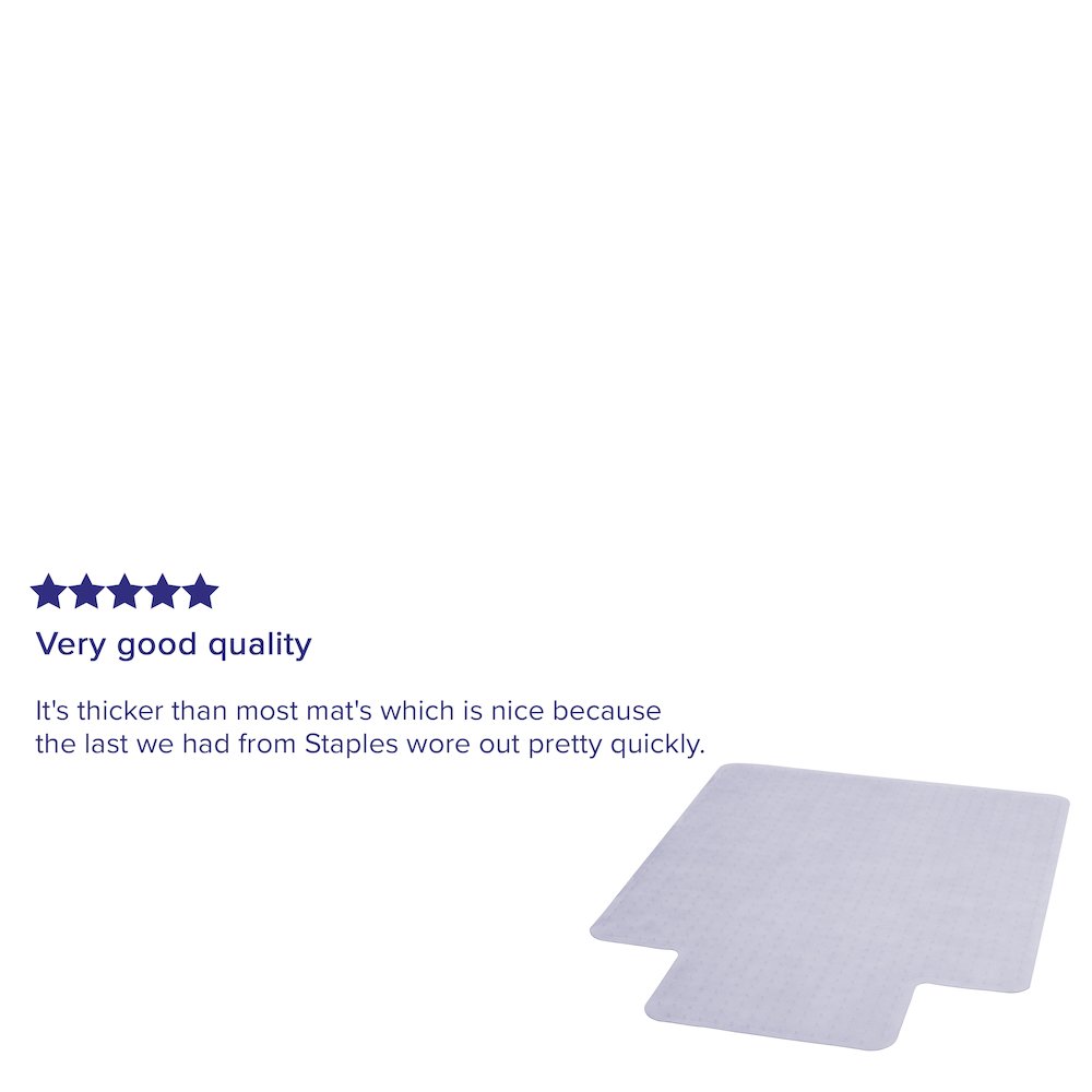 36'' x 48'' Carpet Chair Mat with Lip. Picture 4