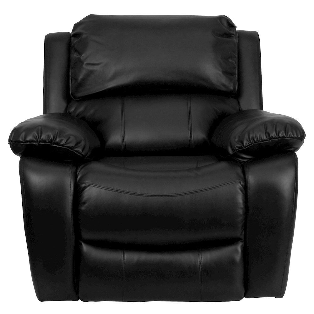 Black LeatherSoft Rocker Recliner. Picture 4