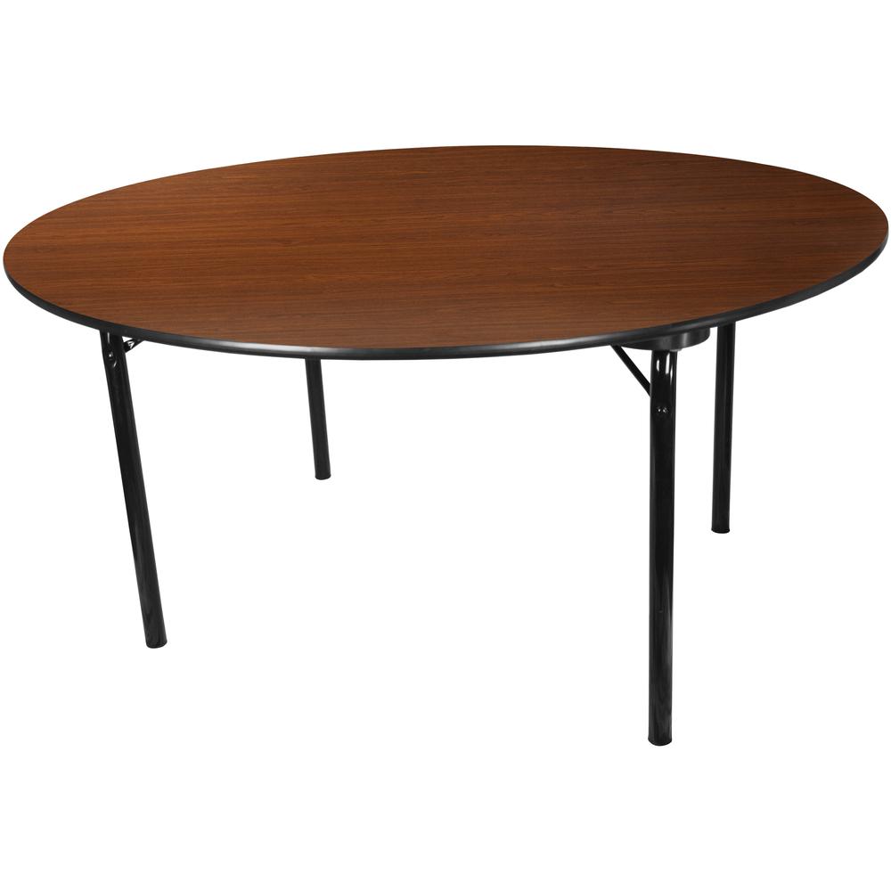 5 ft. Round High Pressure Laminate Folding Banquet Table. Picture 4