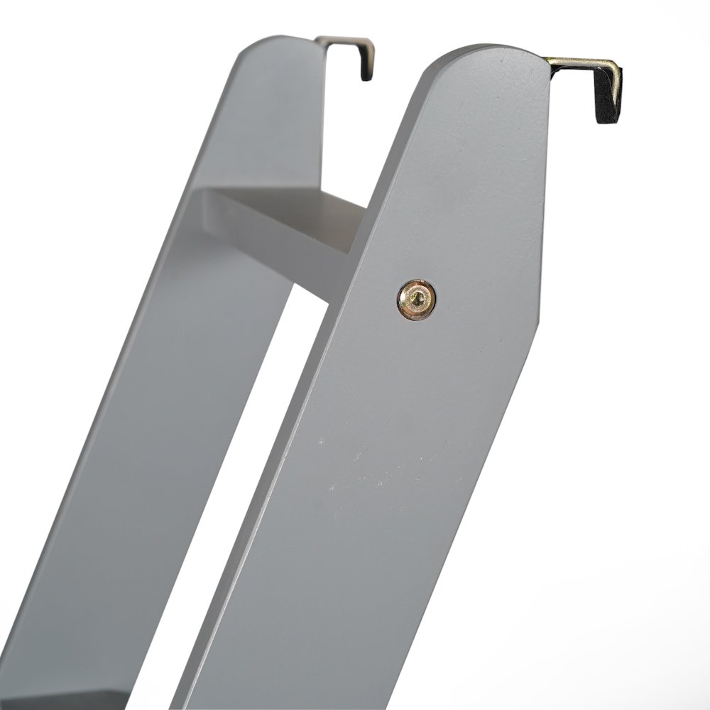 Bunk Bed Twin Over Twin, Convertible Slatted Solid Wood Bunk Bed Frame, Gray. Picture 14