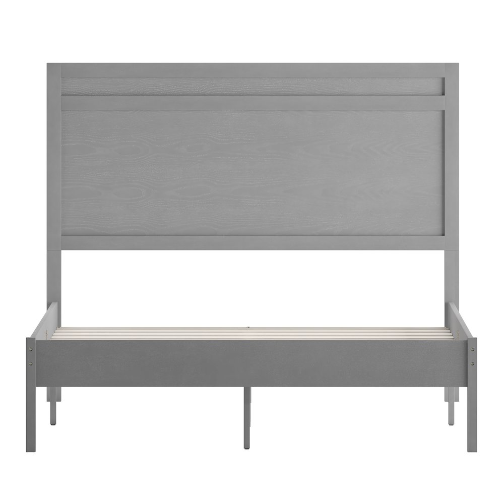 Modern Full Size Wooden Platform Bed with Headboard. Picture 10