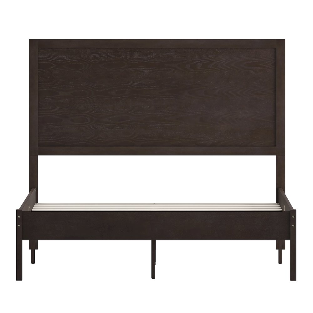 Modern Full Size Wooden Platform Bed with Headboard. Picture 10