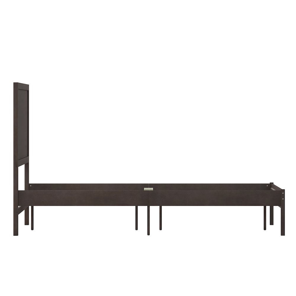 Modern Full Size Wooden Platform Bed with Headboard. Picture 9