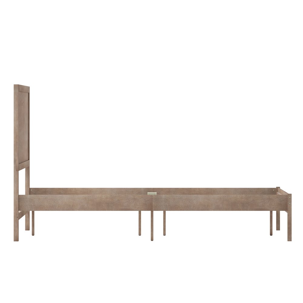 Modern Full Size Wooden Platform Bed with Headboard. Picture 9