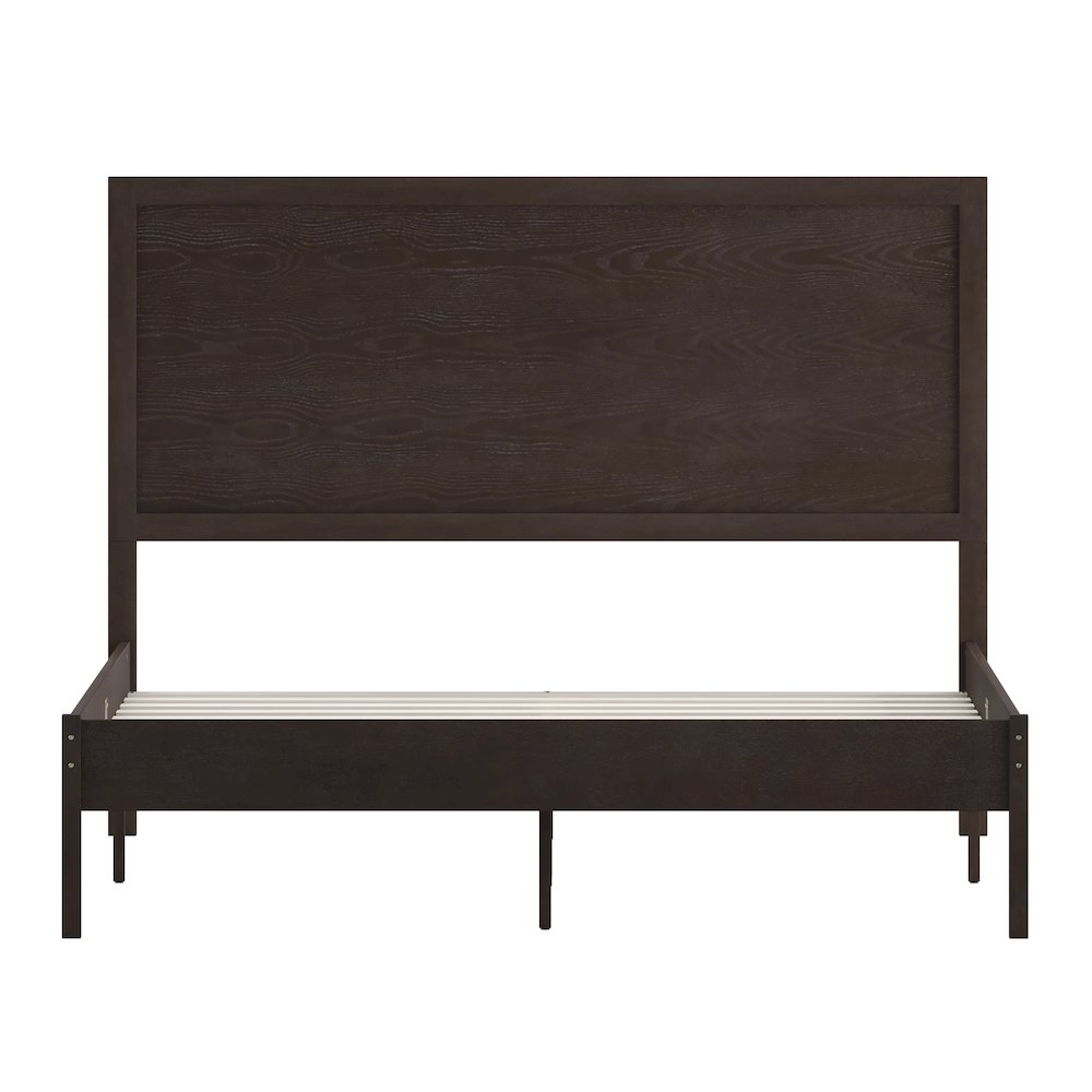 Modern Queen Size Wooden Platform Bed with Headboard. Picture 10