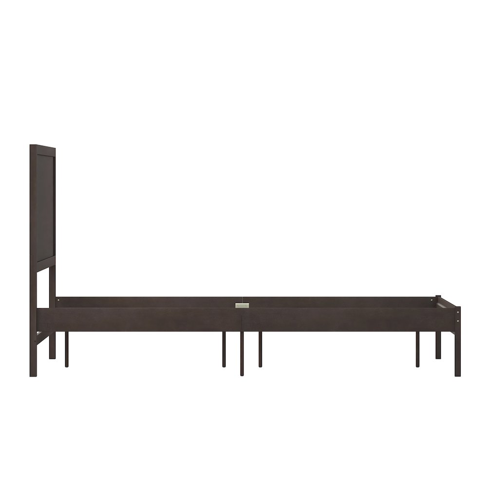 Modern Queen Size Wooden Platform Bed with Headboard. Picture 9