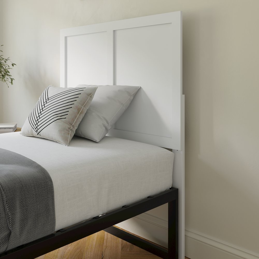 Contemporary Twin Size Raised Panel Headboard. Picture 2