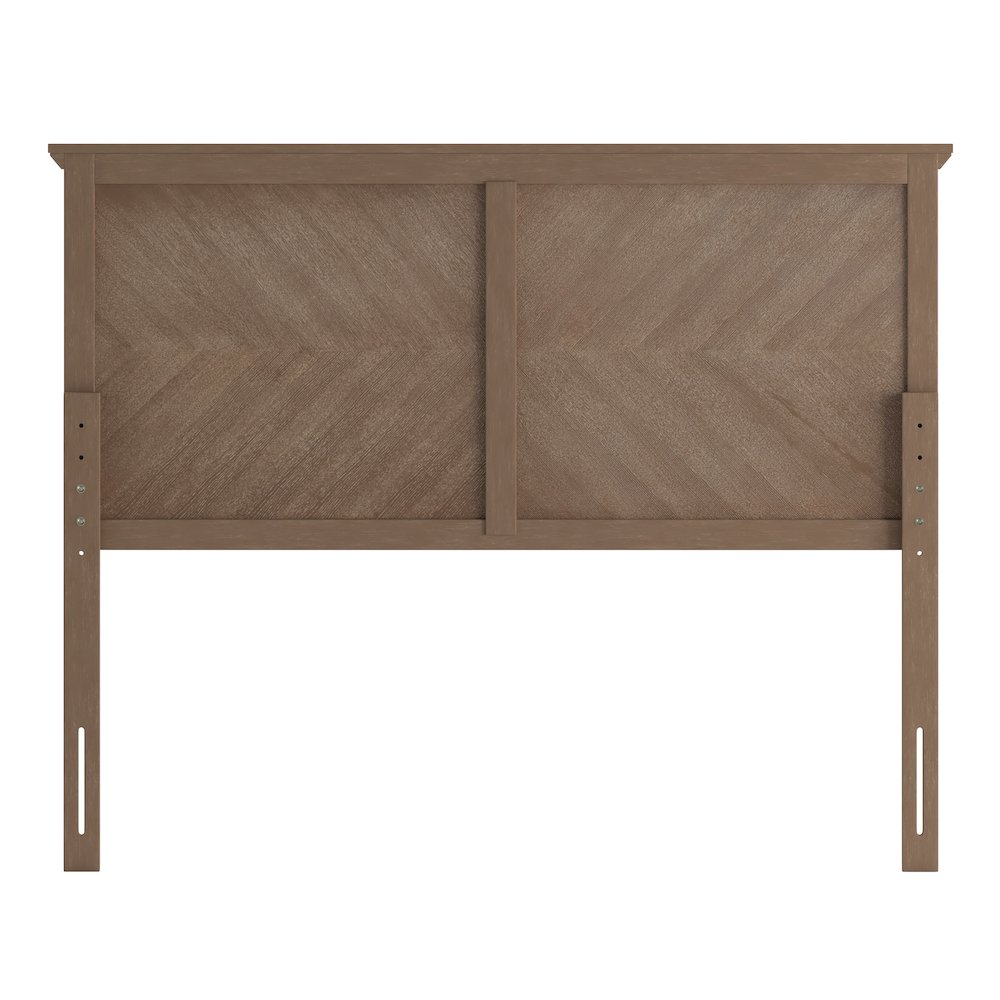 Contemporary Full Size Herringbone Pattern Headboard. Picture 8