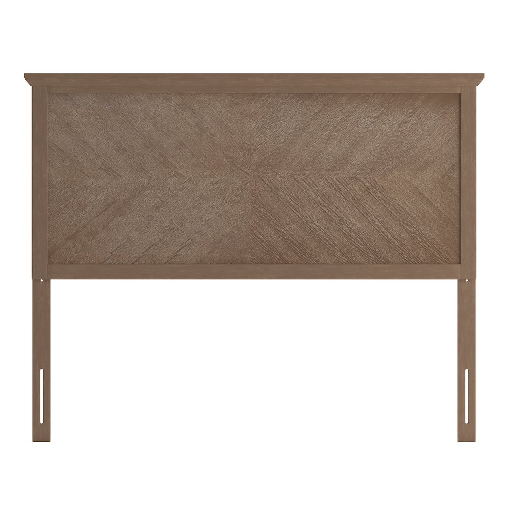 Contemporary Full Size Herringbone Pattern Headboard. Picture 10