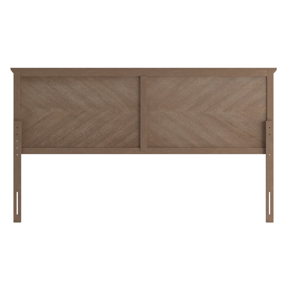 Contemporary King Size Herringbone Pattern Headboard. Picture 8