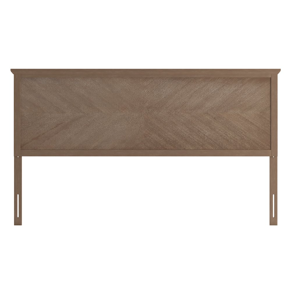 Contemporary King Size Herringbone Pattern Headboard. Picture 10