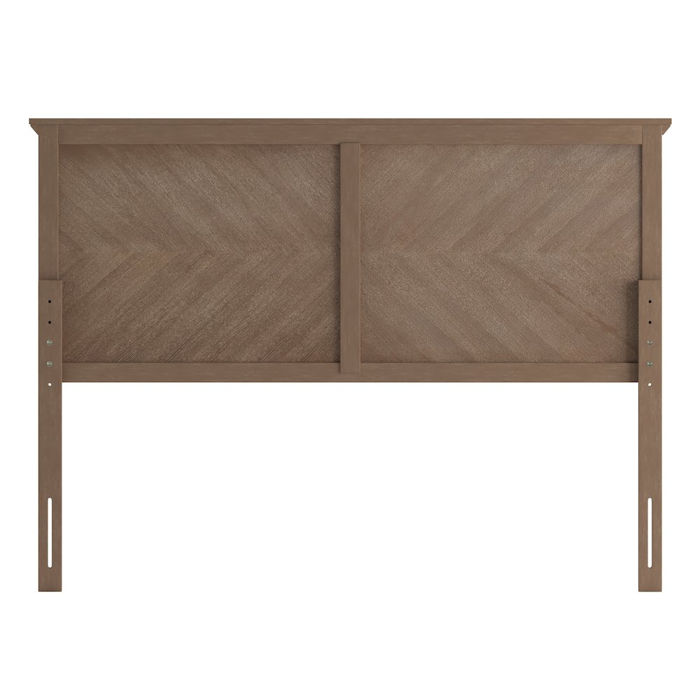 Contemporary Queen Size Herringbone Pattern Headboard. Picture 8