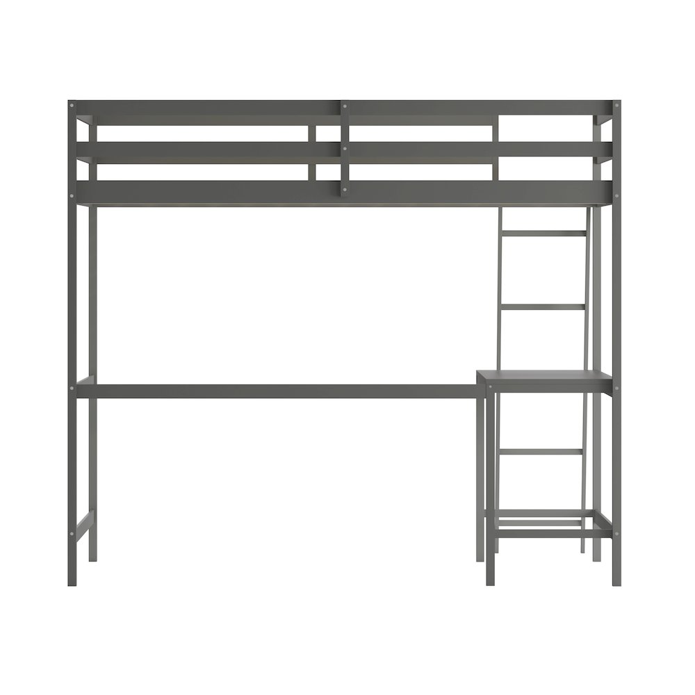 Full Loft Bed Frame with Desk. Picture 8